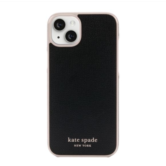 Kate Spade iPhone 14 Plus Phone Case Black and Pink